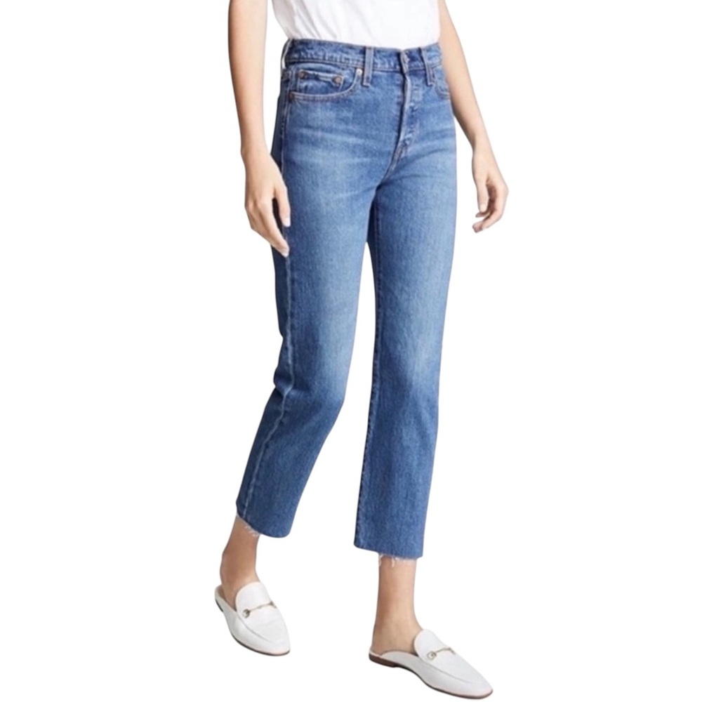 Levi’s Wedgie Straight Cropped Jeans 28